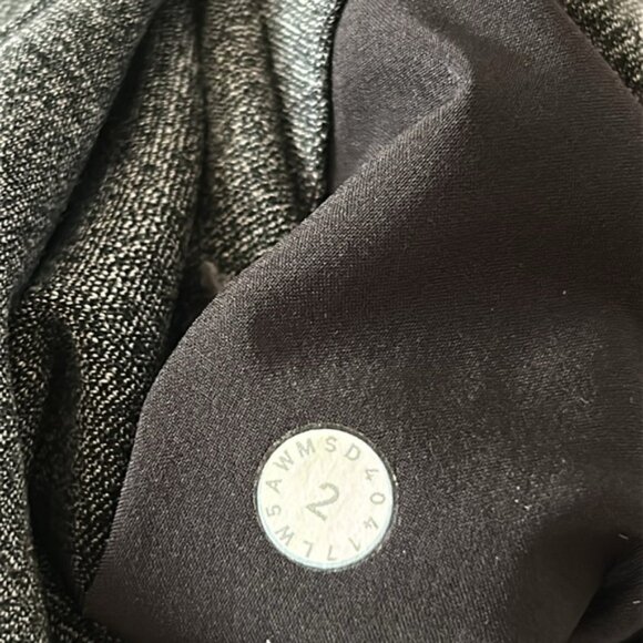 Lululemon City Trek Trouser II Heathered Black size 2 - Picture 7 of 8